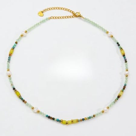 Semiprecious stone necklace