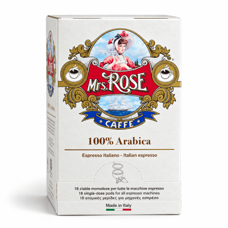 Mrs Rose Espresso 100% Arabica – 18 Pods